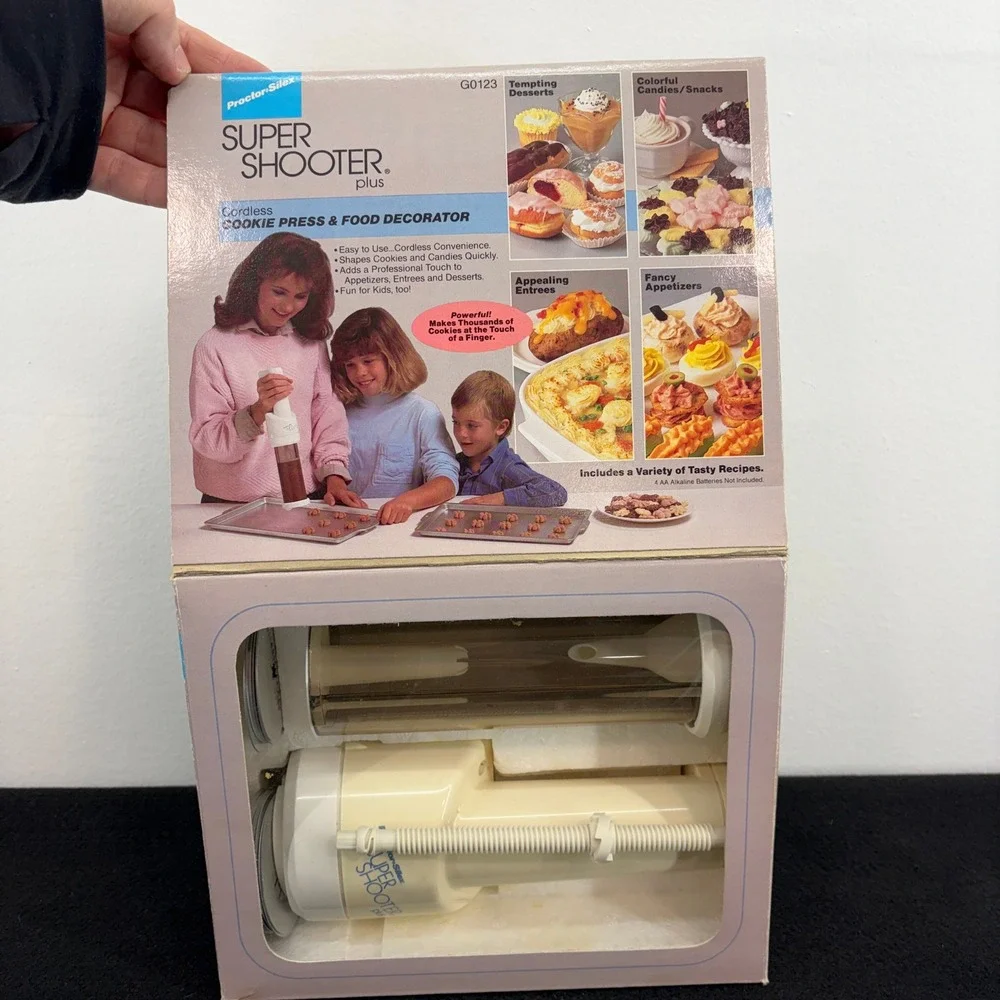 Proctor Silex Super Shooter Plus Cordless Cookie Press Food Decorator GO123